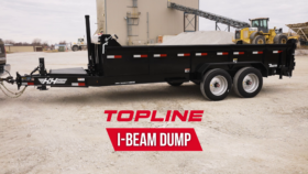 83″ X 14′ Topline Telescopic I-Beam Dump Trailer, 15.4K
