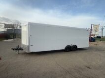 H&H 8.5X24 HH SERIES ROUND TOP V-NOSE CAR HAULER CARGO 10K
