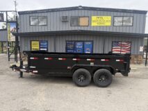 H&H 83×14 Industrial Dump Trailer, 14K Scissor (1432)